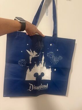 Disney Navy and Silver Tote Bag with Castle Print